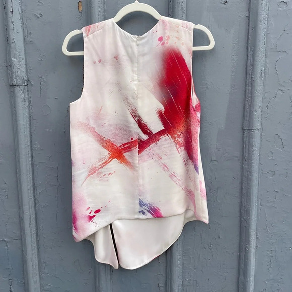 Babaton Hopkins Paint Brush Effect  Sleeveless Blouse, size Small - Picture 5 of 12